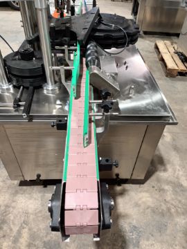Advanced Dynamics Bottling Line Cleaning bottle by both liquid or air