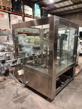 Advanced Dynamics Bottling Line Cleaning bottle by both liquid or air