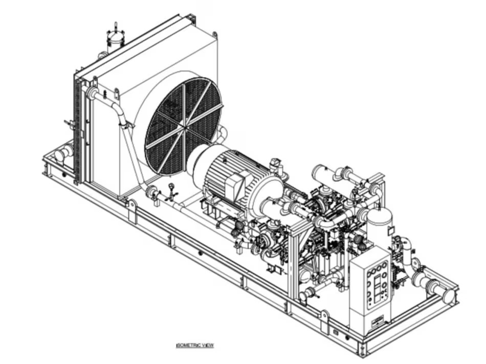 2017 700-HP GE Oil & Gas Gas Fuel Compressor Skid