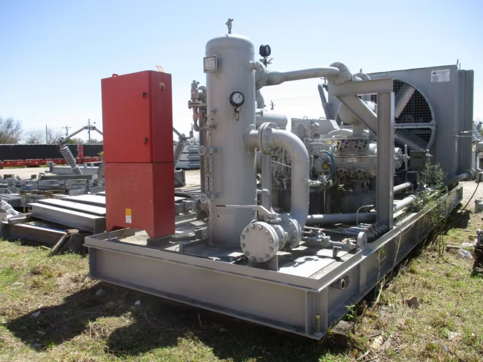 2017 700-HP GE Oil & Gas Gas Fuel Compressor Skid