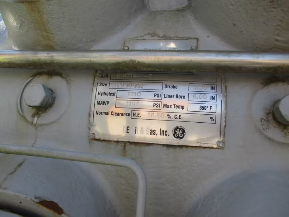 2017 700-HP GE Oil & Gas Gas Fuel Compressor Skid