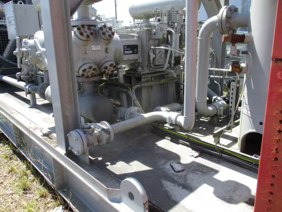 2017 700-HP GE Oil & Gas Gas Fuel Compressor Skid